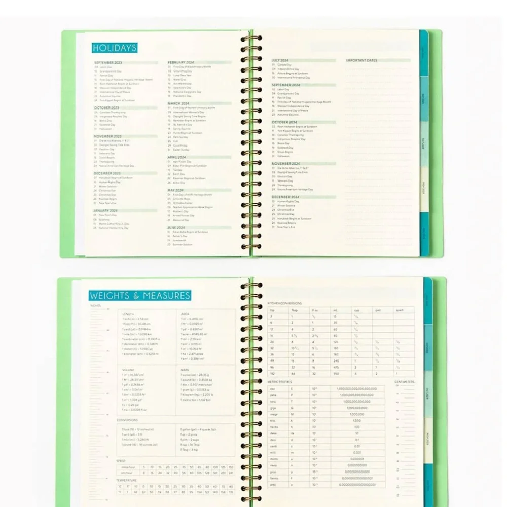 Paper Source 2023-2024 Pixel Blocks Student & Teacher Weekly Planner